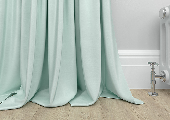 Akoya Faux Silk, Lustre Ice Blue - Made to Measure Curtains - Image 6